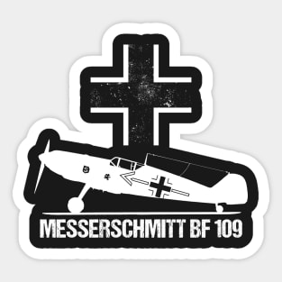 Messerschmitt BF109 Warbird T-Shirt ME109 German WW2 Military Aircraft Sticker